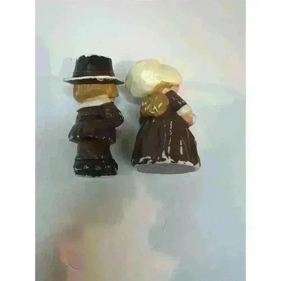 Vintage Hallmark Merry Miniatures Thanksgiving Figurine Set 1970s - Picture 7 of 12